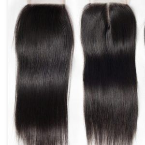 Fermeture en cheveux naturels sans mélange synthétique