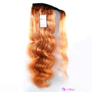 Postizo De Coleta De Pelo Natural Sin Mescla Sintética