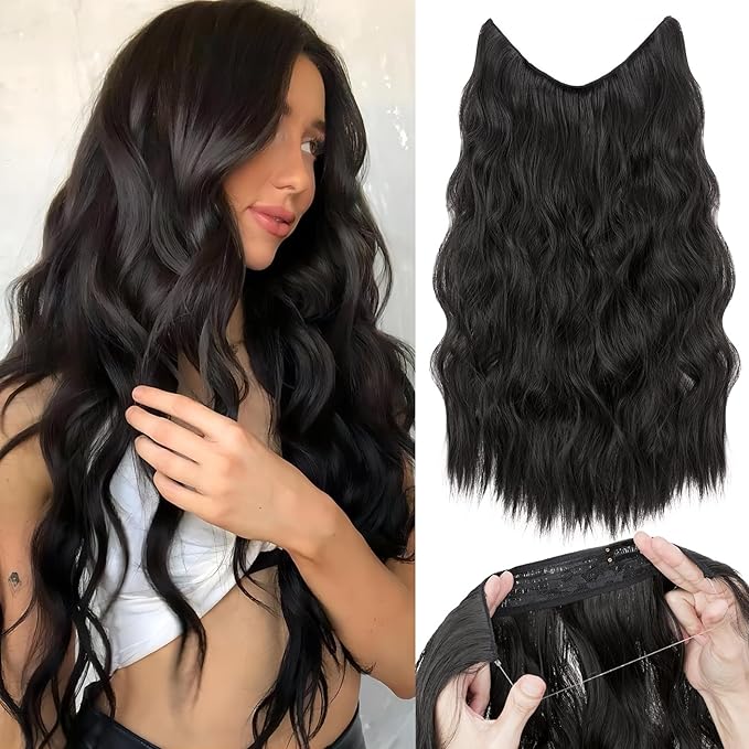 100% Human Hair Hair Extensions 120g.
Wavy Texture