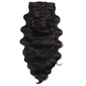 Extensiones De Clip 100% Cabello Humano. Ondulado, De 120g. Largo 30cm.