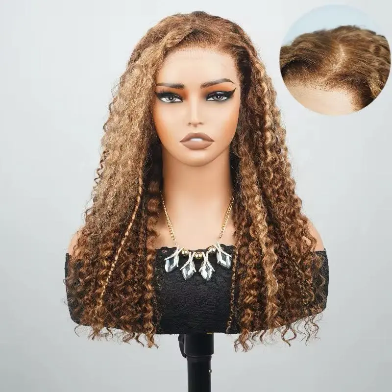 peluca rizada rubia elaia